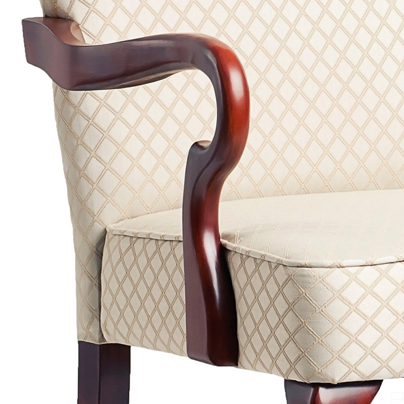 Chaise avec accoudoirs, Beige