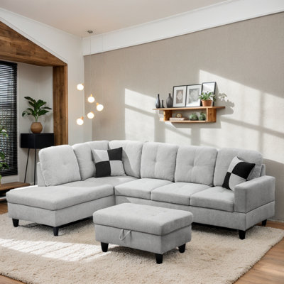 Canapé modulaire avec repose-pieds 103,5 po Tatiauna