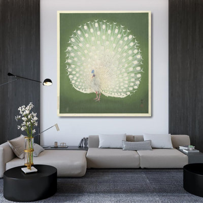 «Peacock» par Ohara Koson - Art mural sur toile tendue avec châssis