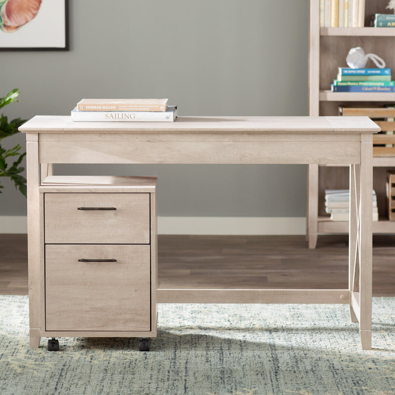 Ovia Writing Desk, Washed Gray/Washed Gray