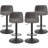 Adjustable Bar Stools Set Of 2, Mid Century Modern Swivel Bar Stools, Industrial Bar Height Stools With Back Support Counter Height Bar Chairs Pu Leather Bar Stool For Kitchen Island Rustic Barstools-1209817489