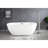 Freestanding Tub Faucet In Brushed Nickel With Ceramic Disc And 10.1 Lb Weight 3.47 In. High Hand Shower Solid Brass