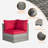 Wicker 6 - Person Patio Conversation Set with Cushions-97637280-96004905