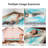 5 Zone Memory Foam Mattress Topper, Comfortable Mattress Topper For Back Pain Relief, Gel Infused Bed Topper, Blue-1282798511-1282798510