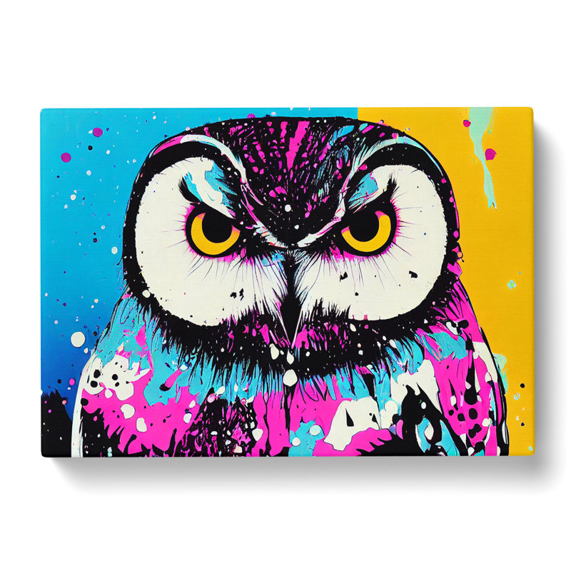 Owl Splash Vol.3 Abstract - Wrapped Canvas, 50cm H x 76cm W x 3cm D