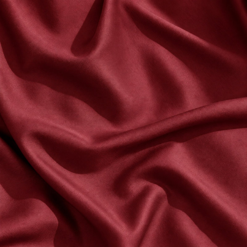 Ensemble de draps 3 pièces en coton pour lit simple, draps respirants et rafraîchissants, literie douce inspirée des hôtels, draps de luxe bordeaux avec bonnet profond de 40 cm, infroissables et faciles d'entretien.