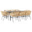 Ensemble repas de patio avec coussins en verre et poly rotin-2134909840-2134909881-2134909883