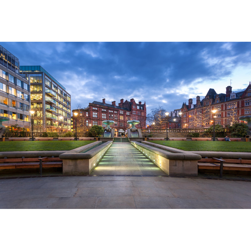 Sheffield Town Centre by SAKhanPhotography - Wrapped Canvas Print, 20cm H x 30cm W