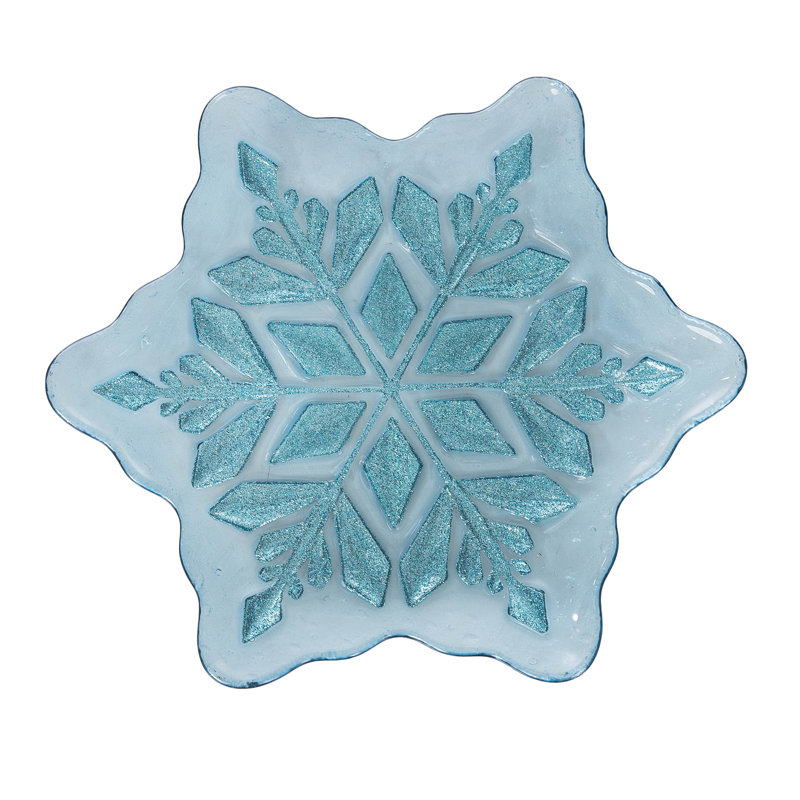Assiette de Noël Icy, 1" H x 10" W x 10" D