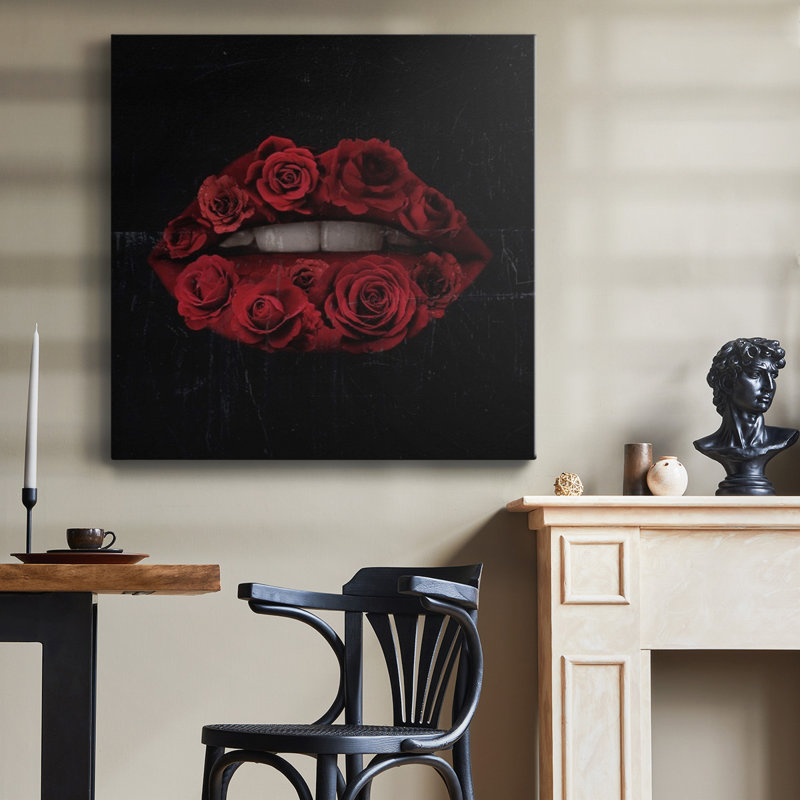 Toile tendue Glam Kiss I-Premium Gallery - prête à être accrochée