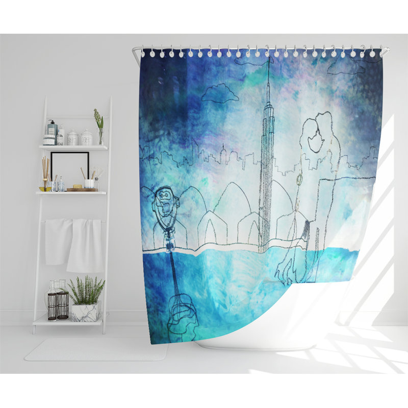 Winterton Polyester Shower Curtain Set