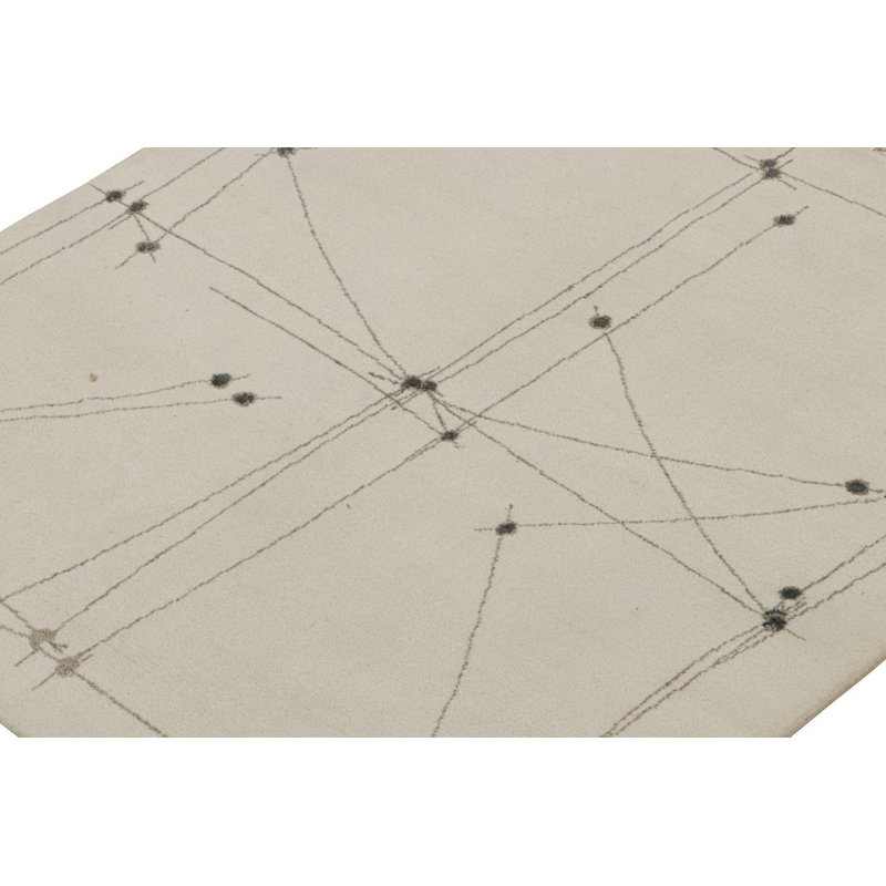One-of-a-Kind 4'2" Hand Knotted Area Rug