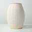 Approx. 12 Inches High Off White Ceramic Coil Pot-367999775