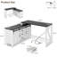 Bureau en L avec tiroirs