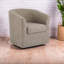 Fauteuil d'appoint pivotant moderne, similicuir élégant, détente à la maison