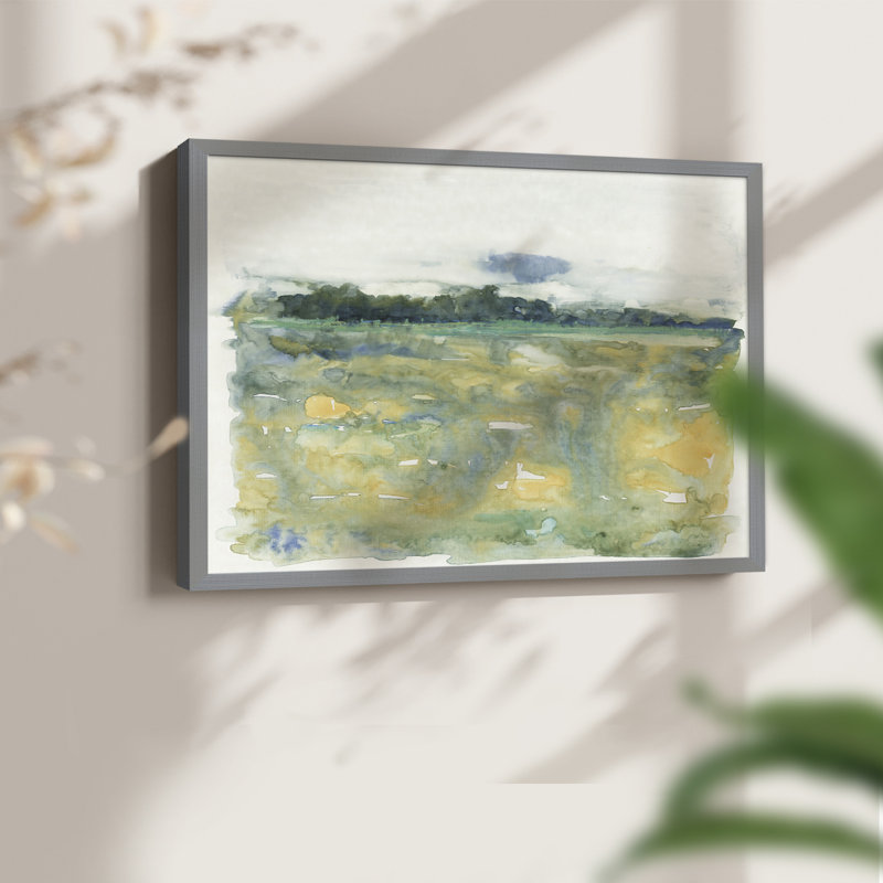 «Flowing Landscape II», reproduction encadrée, Gris, H 11 po x l 14 po