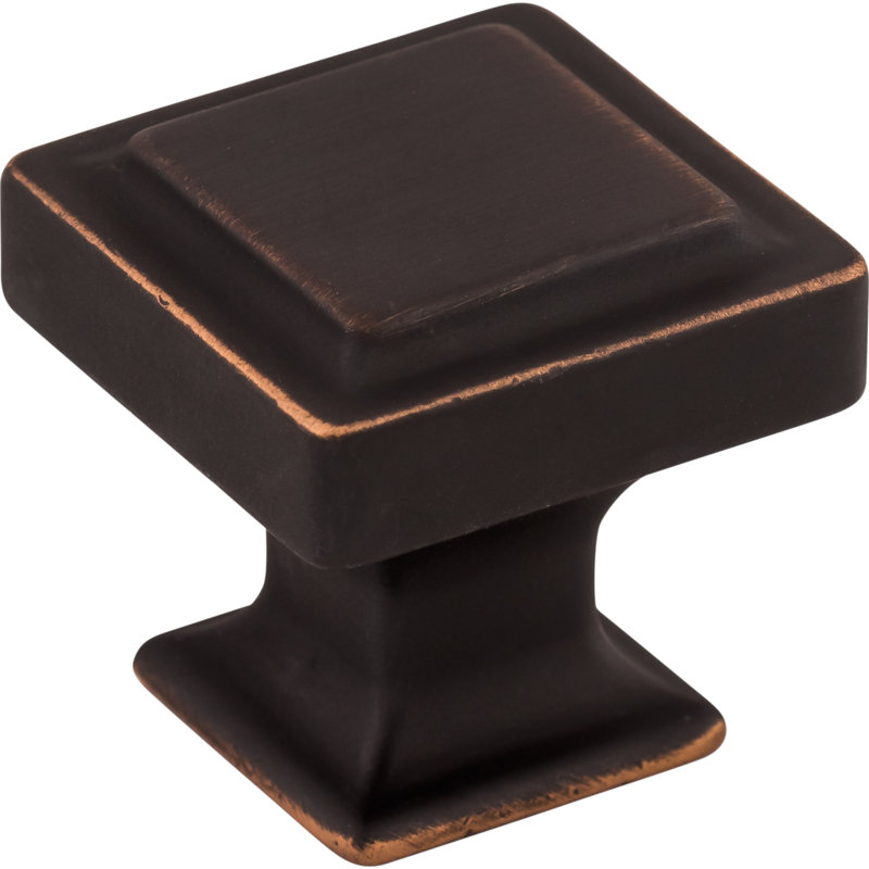 Ascendra Square Knob, Umbrio, 1" Length