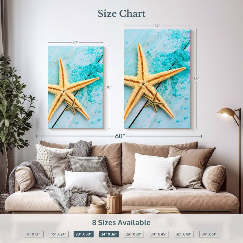 Aletra Starfish Pair, 36" H x 24" W