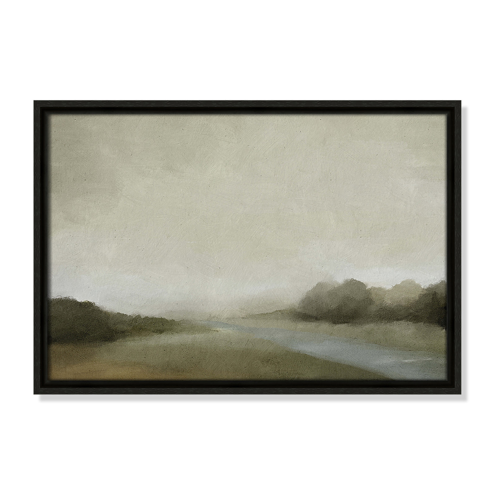 Vanora "Lovers Creek" Painting, 13.5" H x 19.5" W, Espresso