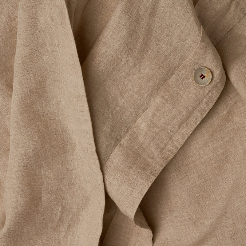 Classic Linen Duvet Cover, King Duvet Cover, Natural