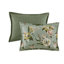 Ensemble d'édredon floral 7 pièces pour très grand lit, vert