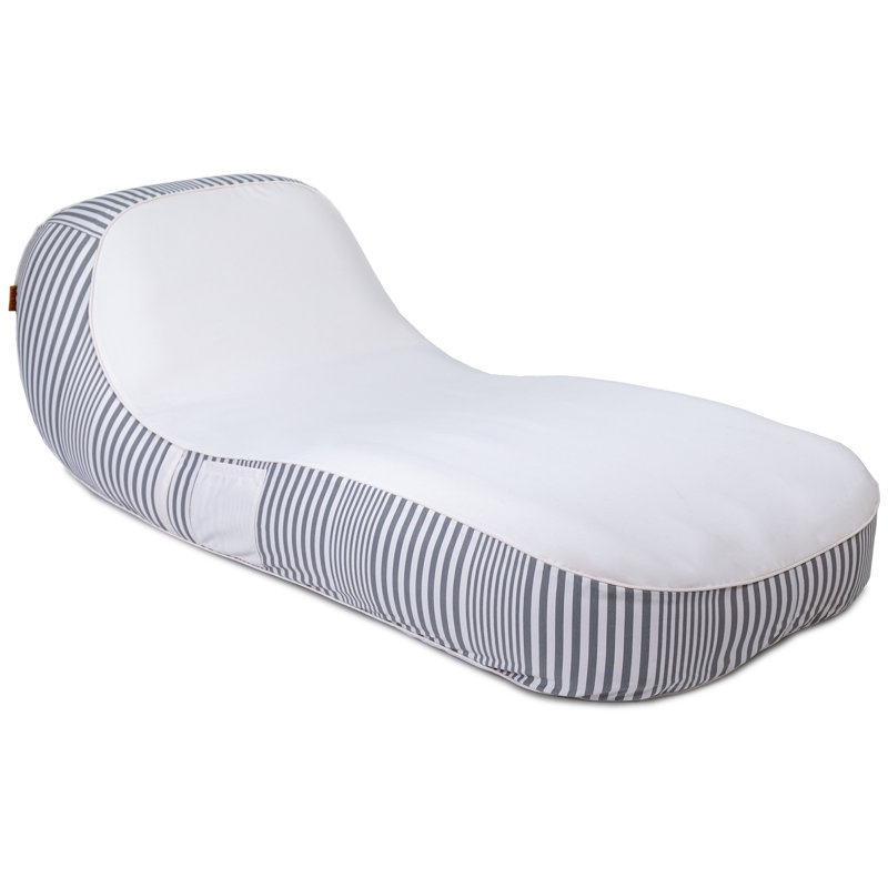 Chaise longue de piscine gonflable Bigside, Gris rivage