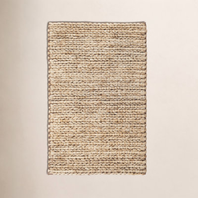 Jute Woven Natural Hand-Woven Jute Rug