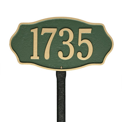 Hampshire 1-Line Lawn Address Sign