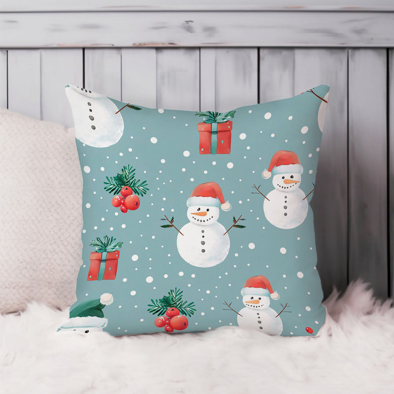 Holiday Christmas Snowman Pattern I, 20"H x 20"W