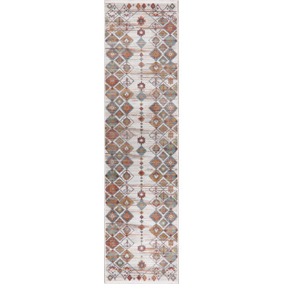 Tapis blanc en polypropylène Carlea