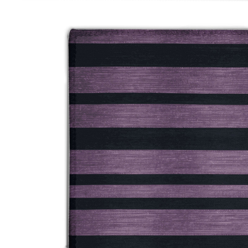 Tapis intérieur / extérieur gris HorizontalStripes, Rectangulaire 2 pi x 3 pi
