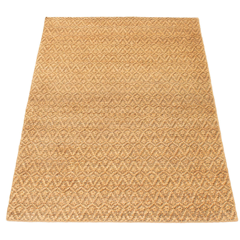 Tapis brun foncé en jute tissé à la main Mulvihill