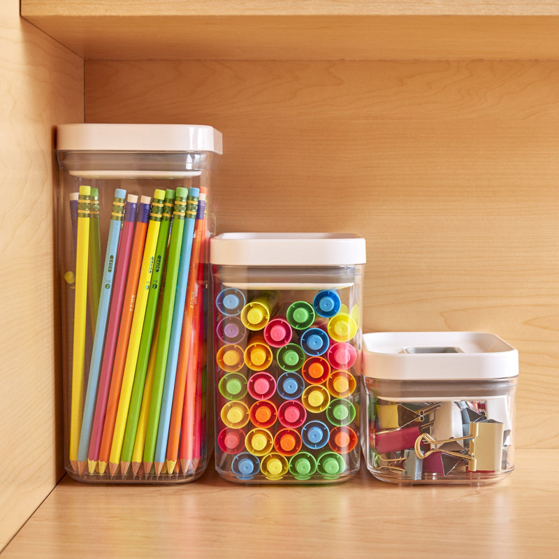 Copco Set Of 3 Clear Rectangular Storage Containers