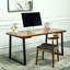 Bureau d'écriture rectangulaire en bois massif noyer-765238143