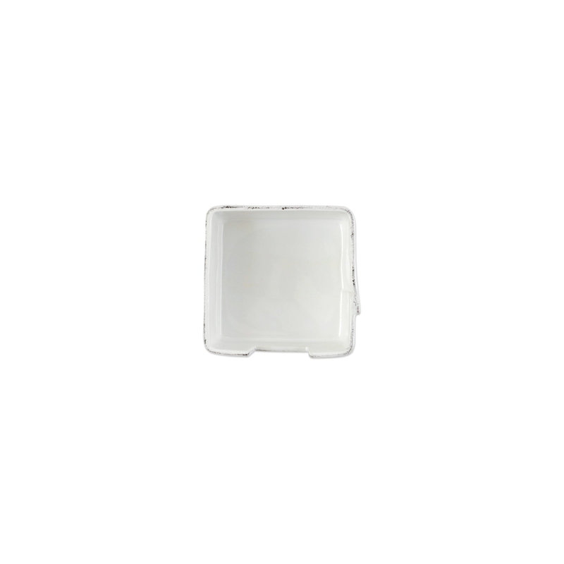 Melamine Lastra White Napkin Holder, 3.25" H x 6" W x 6" D