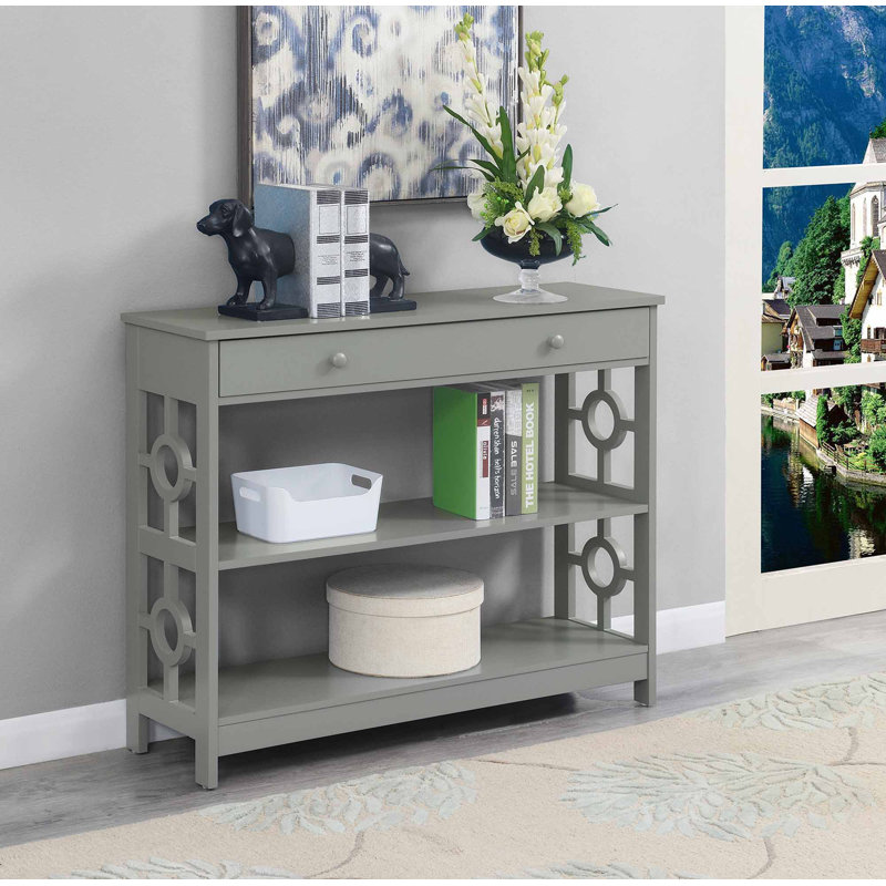 Odalis 40'' Console Table, 31.75" H x 40" W x 12"D, Gray