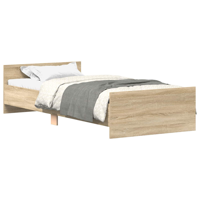 Bed, Sonoma Oak