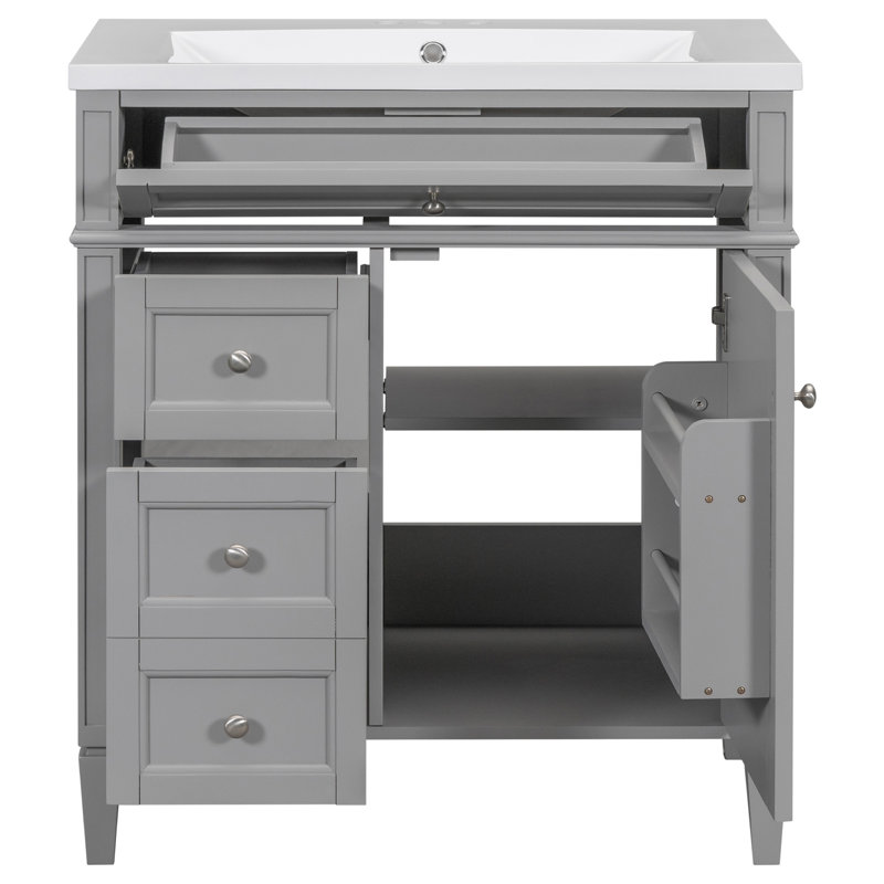 30'' Bathroom Vanity With Top Sink