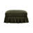 Chenille Ottoman With Detachable Ruffles And Multiple Configurations, Soft And Comfortable For Versatile Use-1970060221