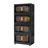 20" Side Wide Folding Storage Cabinet ,4 Tiers,Collapsible Storage Bins With Magnetic Door, Plastic Storage Cabinet With Wheels-1552698545