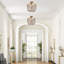 Plafonnier semi-encastré 3 lumières Boho Farmhouse