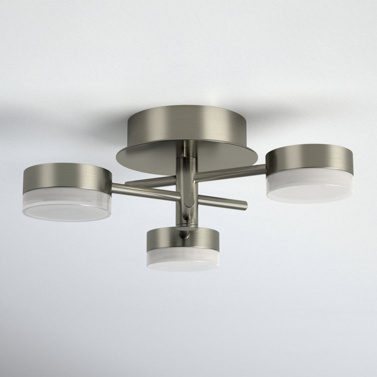 Hazel 3 Light Acrylic LED Semi Flush Mount