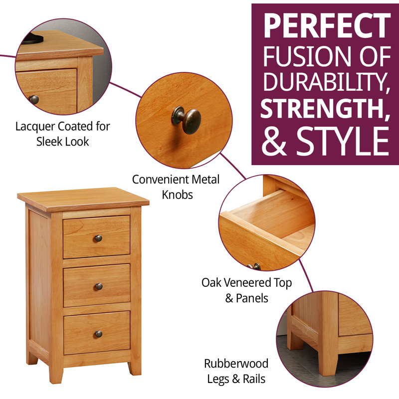 Balani 35cm W Bedside Table