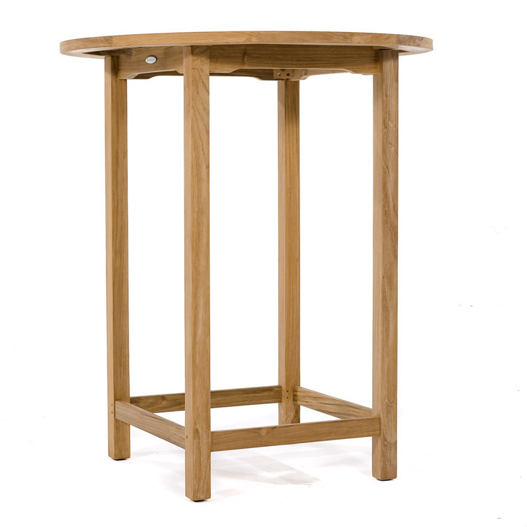 Outdoor Round Teak Bar Table