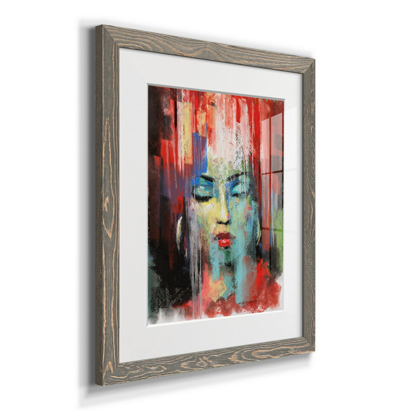 Pop Pastel III - Cadre photo, reproduction d'art sur papier, H 24 po x l 18 po x P 1,5 po, Gris