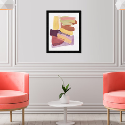 Tones I Abstract Watercolor Shapes Modern Yellow - Picture Frame Painting -  Oliver Gal, 42757_16x20_PAPER_FLAT