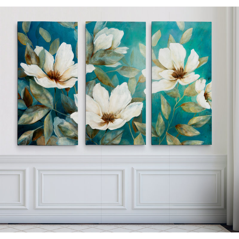 « shade of blue », une image multi-pièces sur toile tendue, H 24 po x l 36 po x P 1,5 po