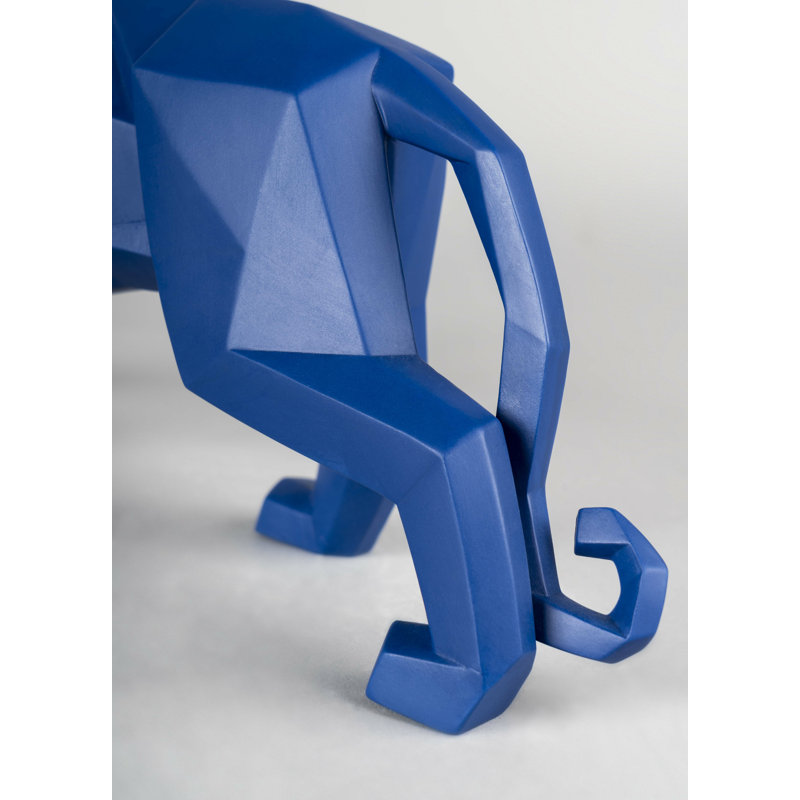 Figurine Origami Panther, Bleu