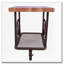 Chêne et table de bout avec tablette