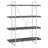 Rustic Grey Herringbone Bookcase With Full-Length Shelf